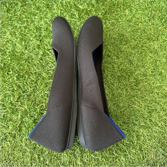 Rothys Ballet Flats Womens Size 9 The Flat Round Toe Women Black Knit Slip On - Picture 5 of 7